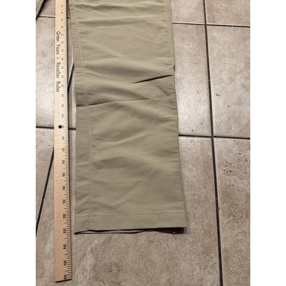 North Face Pants Men 36x34 Paramount Trail Convertible Belted Beige Slim Fit NEW
